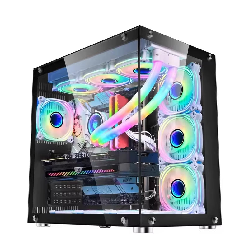 360Mm Radiator Computer Cases Core I5 I7 I9 32G Ram SSD 800W Power Supply Computer DIY Desktop Gaming Computer Pc for Gamers